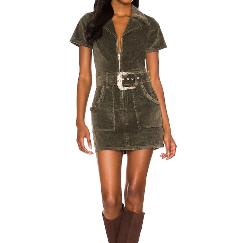 Outlaw Dress in Green Corduroy by Show Me Your Mumu